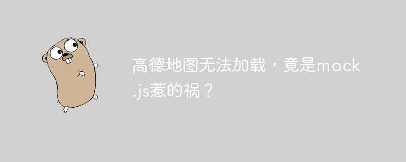 高德地图无法加载,竟是mock.js惹的祸?