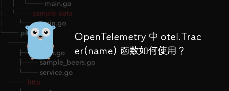 OpenTelemetry 中 otel.Tracer(name) 函数如何使用?