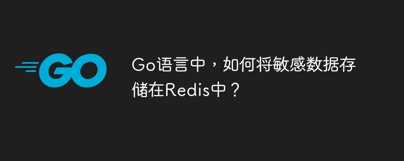Go语言中,如何将敏感数据存储在Redis中?