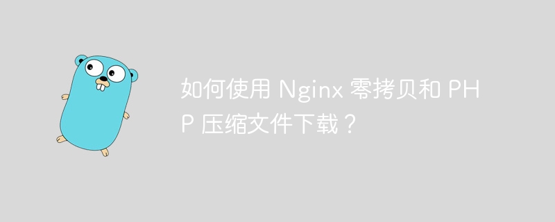 如何使用 Nginx 零拷贝和 PHP 压缩文件下载？