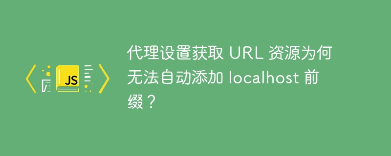 代理设置获取 URL 资源为何无法自动添加 localhost 前缀?