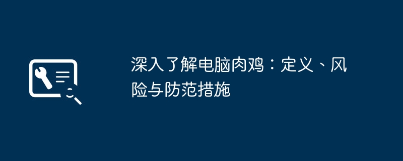 深入了解电脑肉鸡：定义、风险与防范措施