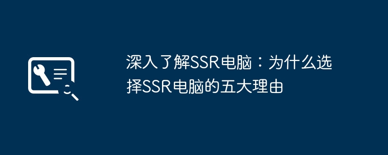 深入了解SSR电脑:为什么选择SSR电脑的五大理由