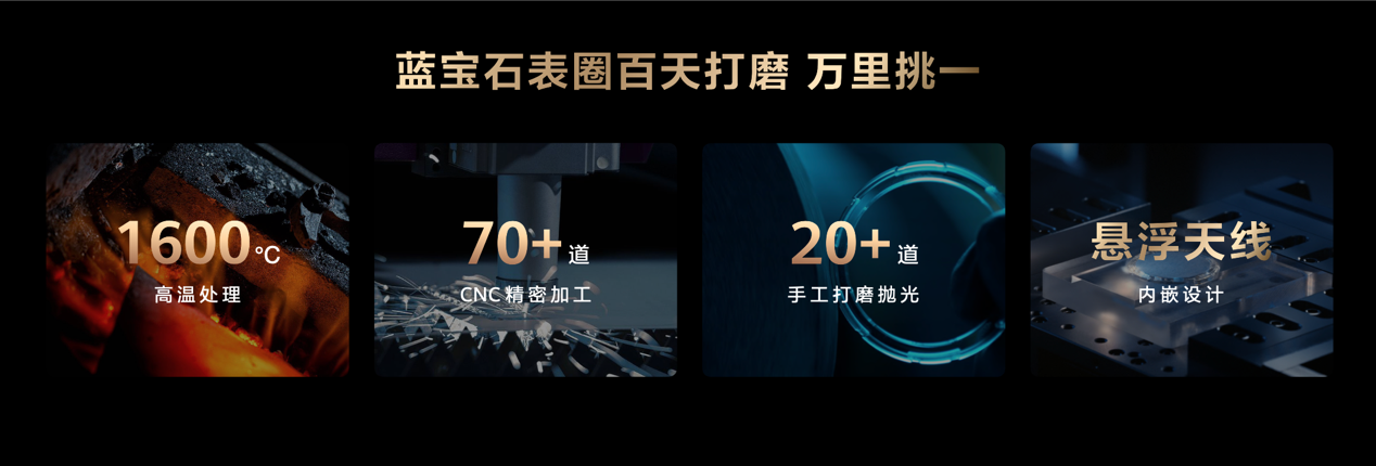 戴蓝金,能揽金!华为首款蓝宝石水晶智能手表华为 WATCH ULTIMATE DESIGN 非凡大师蓝宝石黄金款