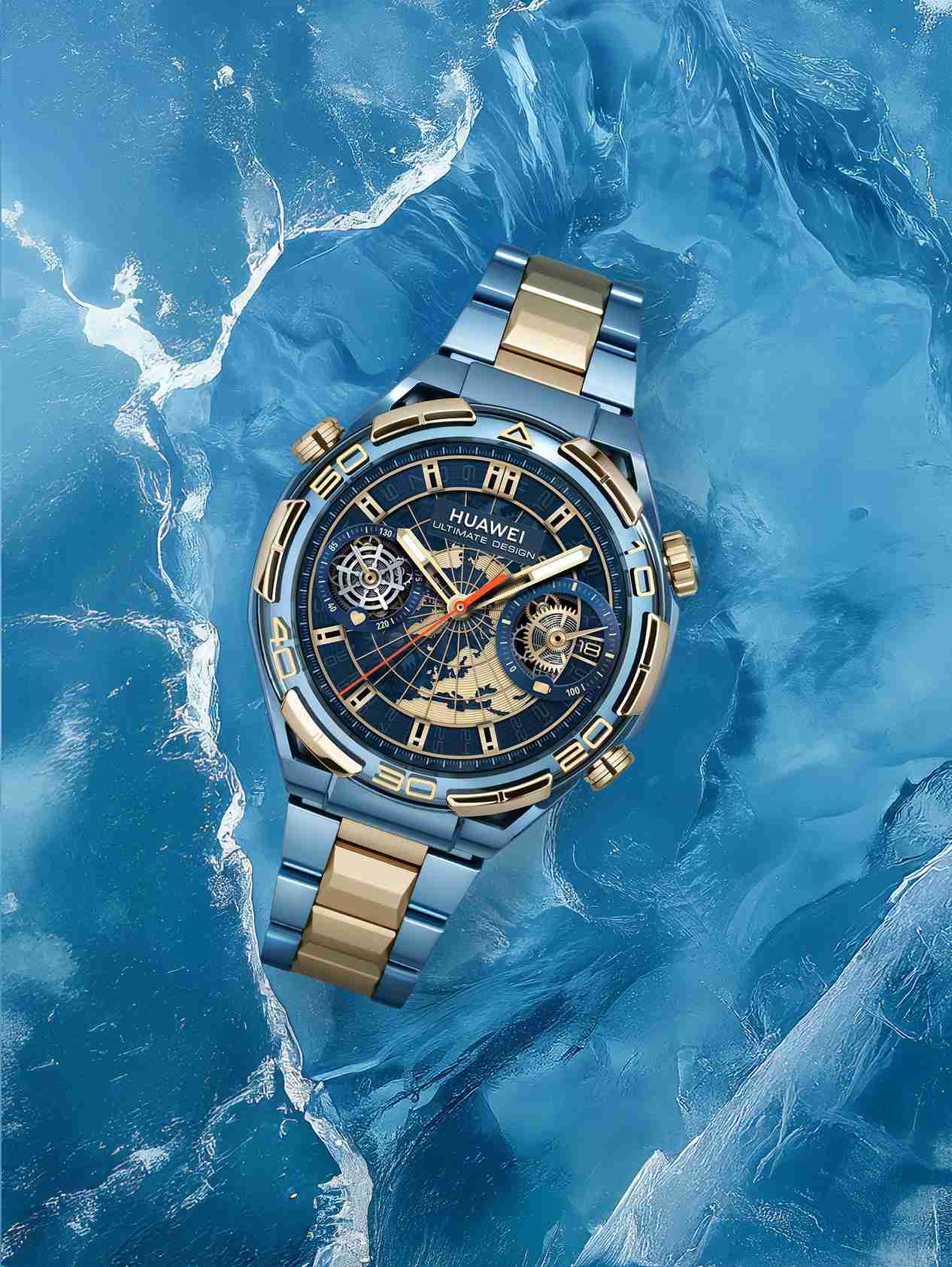 戴蓝金,能揽金!华为首款蓝宝石水晶智能手表华为 WATCH ULTIMATE DESIGN 非凡大师蓝宝石黄金款