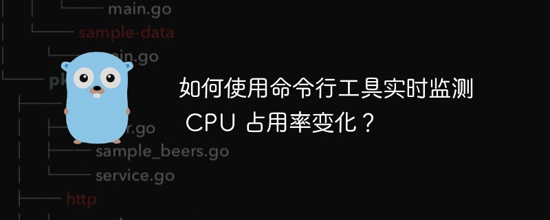 如何使用命令行工具实时监测 CPU 占用率变化?