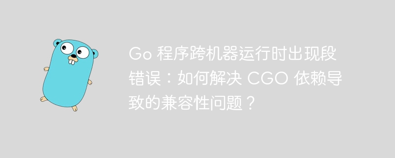 Go 程序跨机器运行时出现段错误:如何解决 CGO 依赖导致的兼容性问题?