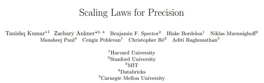 Scaling Laws终结,量化无用,AI大佬都在审视这篇论文