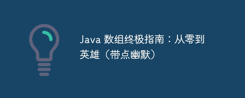 Java 数组终极指南:从零到英雄(带点幽默)