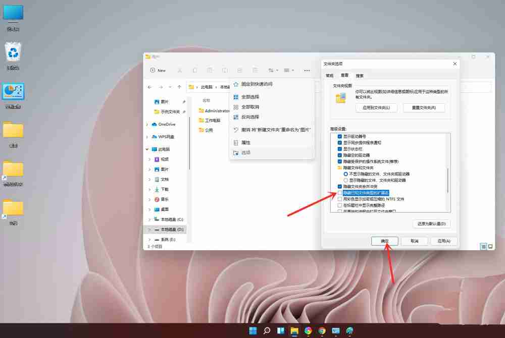 电脑怎么显示文件后缀名 win11显示文件后缀名的方法教程