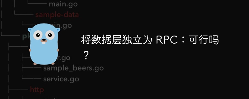 将数据层独立为 RPC:可行吗?