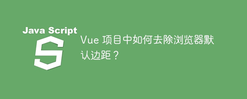 Vue 项目中如何去除浏览器默认边距?