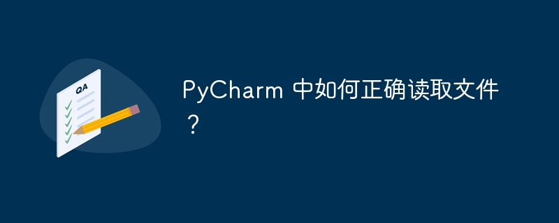 PyCharm 中如何正确读取文件?