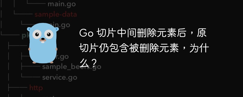 Go 切片中间删除元素后,原切片仍包含被删除元素,为什么?