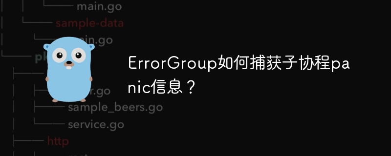 ErrorGroup如何捕获子协程panic信息?