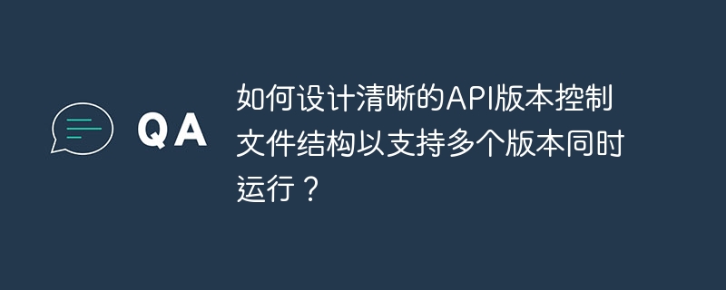 如何设计清晰的API版本控制文件结构以支持多个版本同时运行?