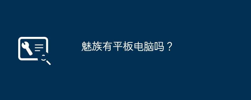 魅族有平板电脑吗？