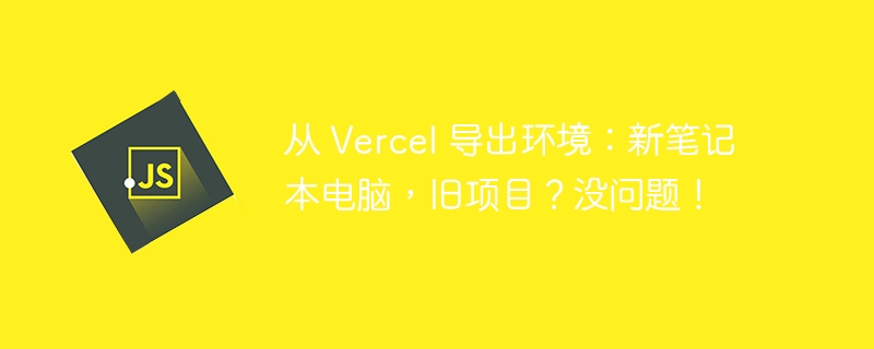 从 Vercel 导出环境:新笔记本电脑,旧项目?没问题!