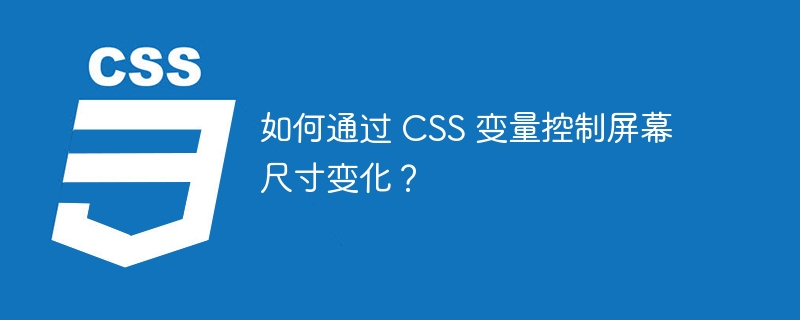 如何通过 CSS 变量控制屏幕尺寸变化?