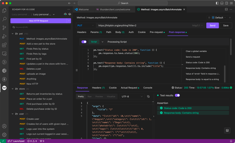 VS Code 使用 Thunder 客户端?停止!这是满足您的 API 测试需求的理想扩展