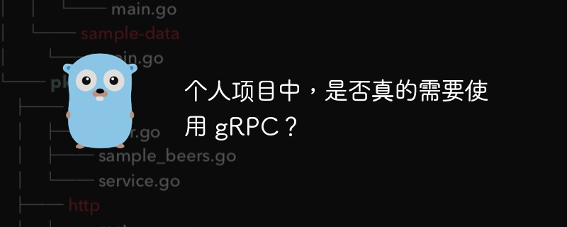 个人项目中,是否真的需要使用 gRPC?