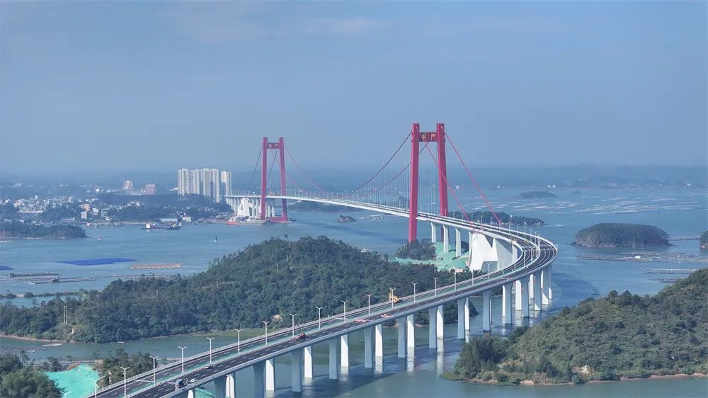 主线桥梁长 6.6 千米!广西最长跨海大桥龙门大桥正式通车
