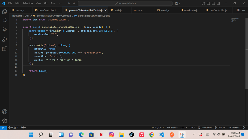 JsonWebTokenError:必须提供jwt