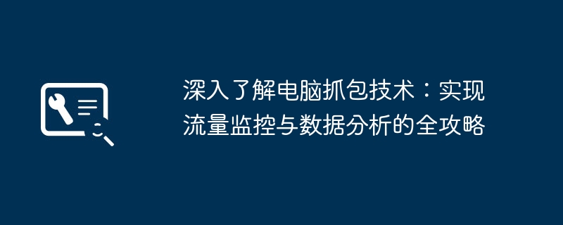 深入了解电脑抓包技术:实现流量监控与数据分析的全攻略