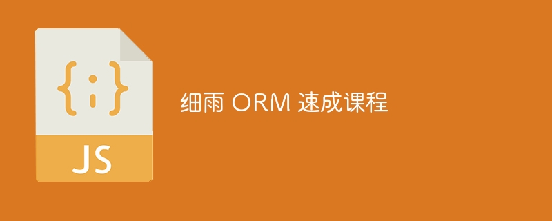 细雨 ORM 速成课程