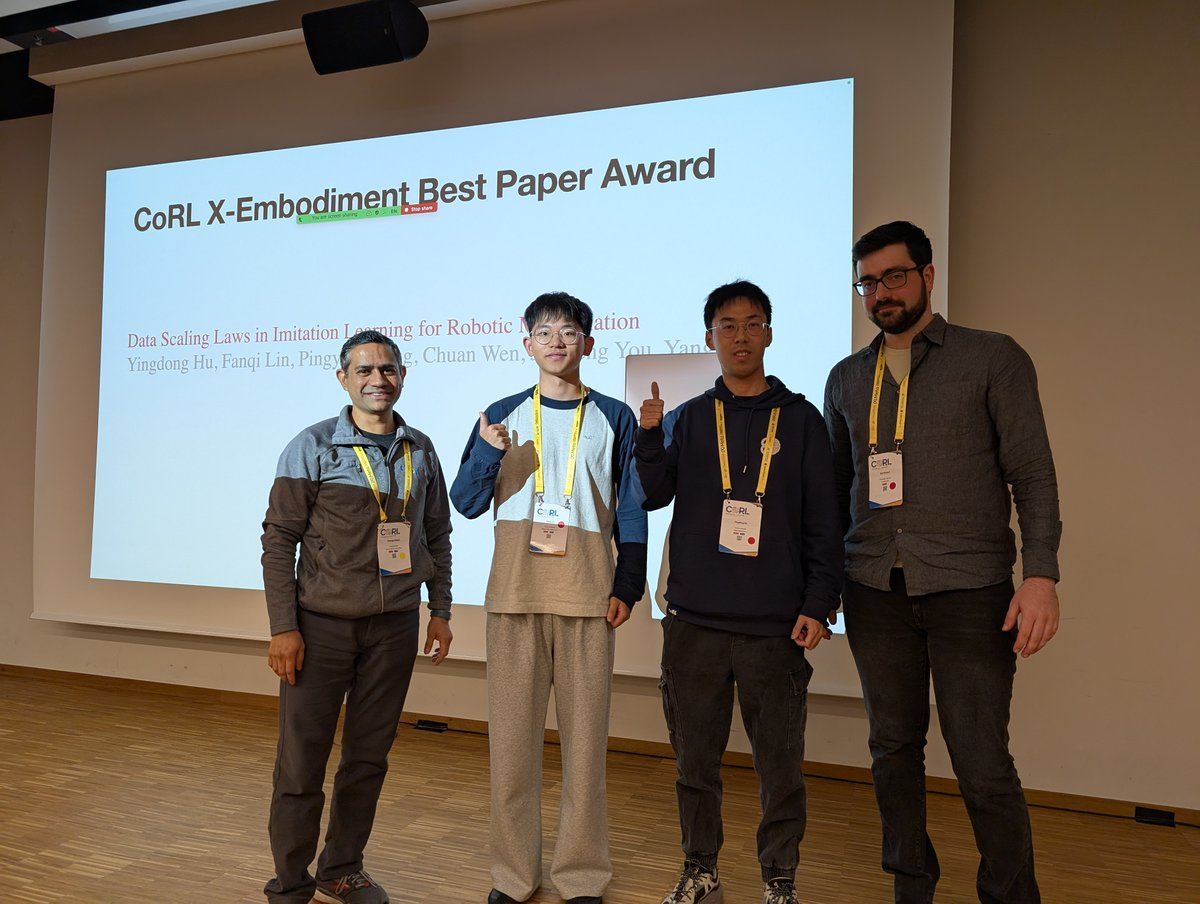 清华大学获X-Embodiment最佳论文奖,机器人顶会CoRL 2024获奖名单出炉