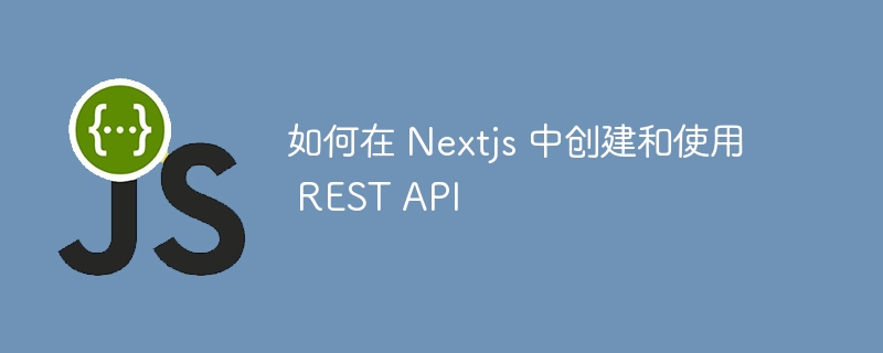 如何在 Nextjs 中创建和使用 REST API