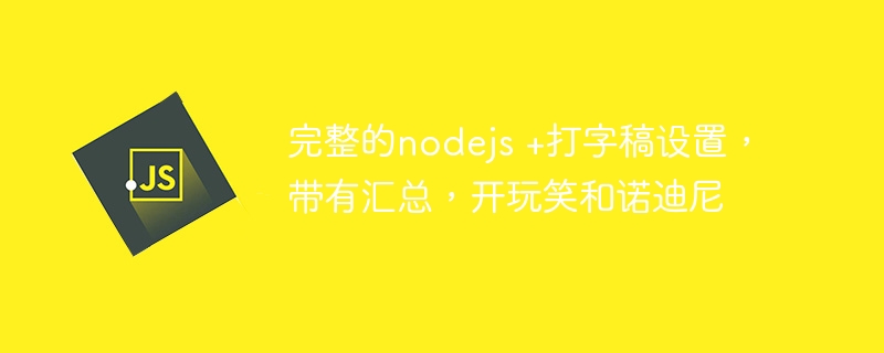 完整的nodejs +打字稿设置,带有汇总,开玩笑和诺迪尼