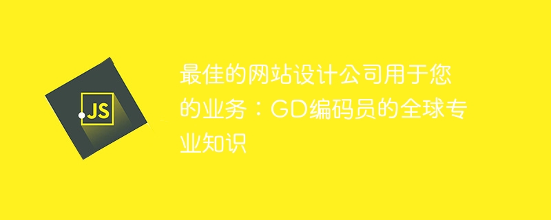 最佳的网站设计公司用于您的业务:GD编码员的全球专业知识
