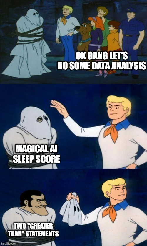 分析我的OURA睡眠评分 - 是AI还是数学?
