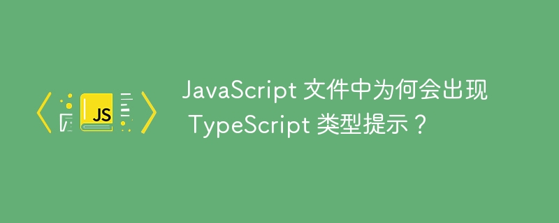 JS文件里的TypeScript类型提示?