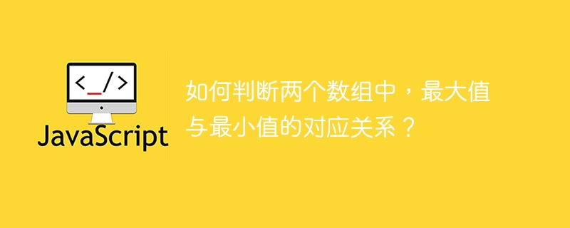 数组最大最小值：对应关系判断