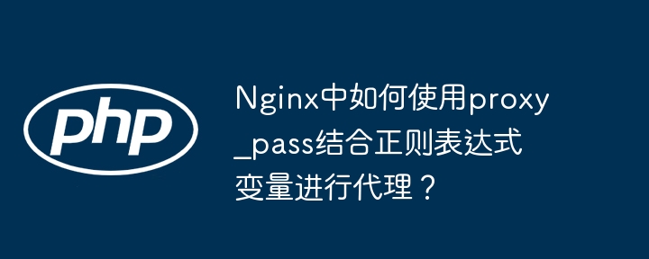 Nginx正则代理:proxy_pass妙用