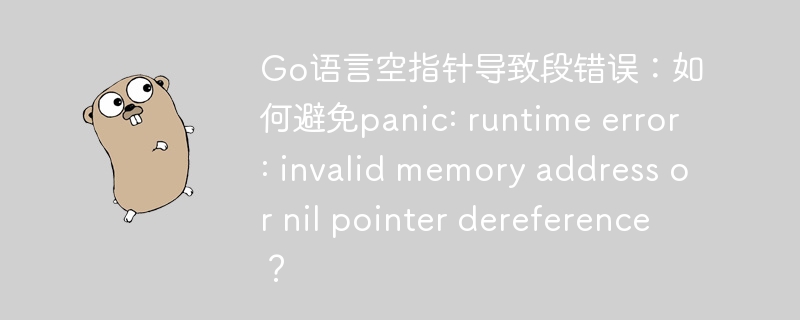 Go语言空指针导致段错误:如何避免panic: runtime error: invalid memory address or nil pointer dereference?
