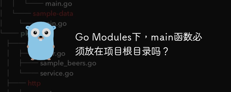 GoModules:main函数放根目录?深度解析!
