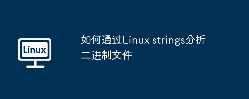 Linuxstrings命令：二进制文件分析技巧详解