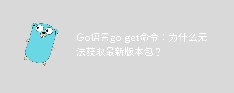 Go语言go get命令:为什么无法获取最新版本包?