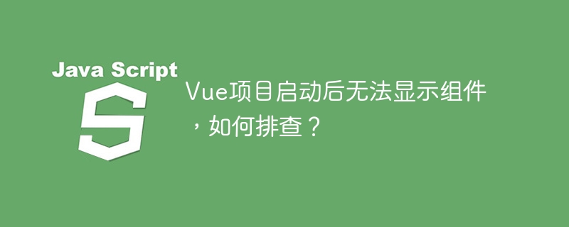 Vue组件不显示?排查解决方法大全