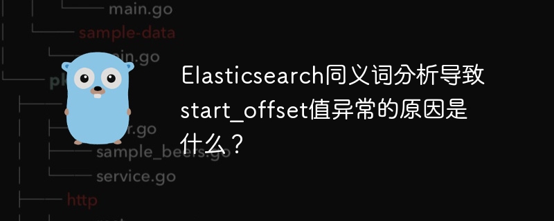 Elasticsearch同义词分析导致start_offset值异常的原因是什么?