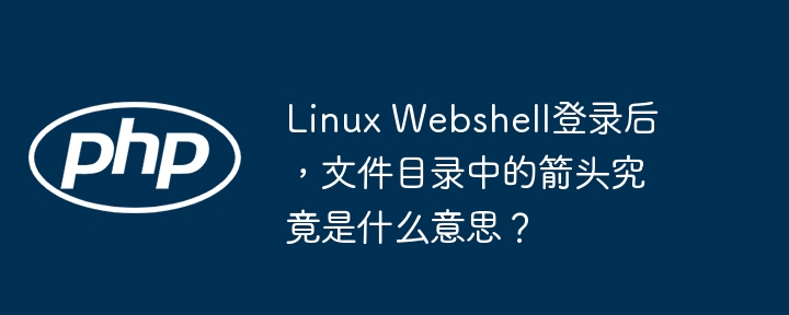 LinuxWebshell箭头含义？文件目录神秘符号揭秘！