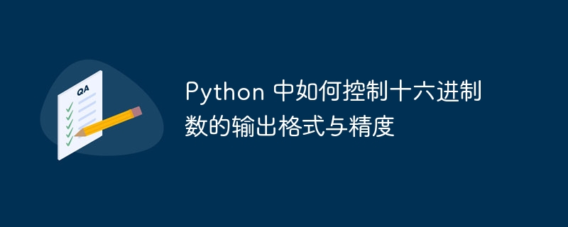 Python 中如何控制十六进制数的输出格式与精度