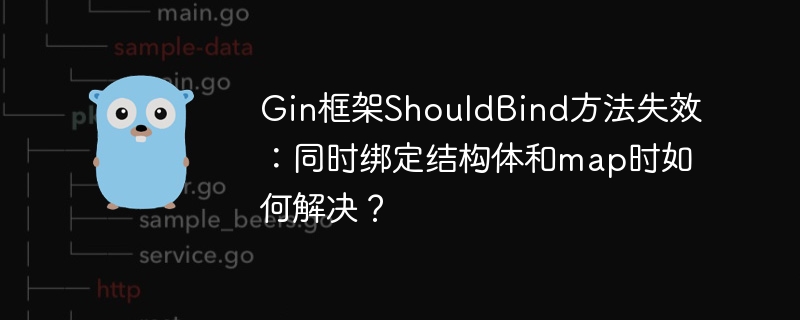 Gin框架ShouldBind方法失效：同时绑定结构体和map时如何解决？