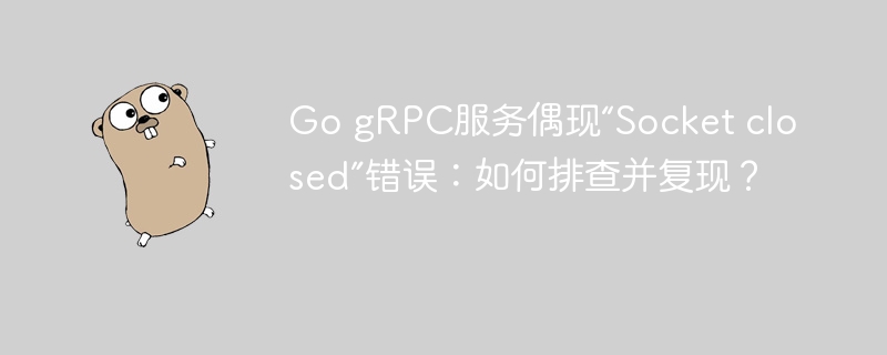 GogRPCSocketclosed?终极排查及解决方法