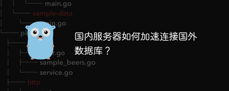 国内服务器如何加速连接国外数据库？