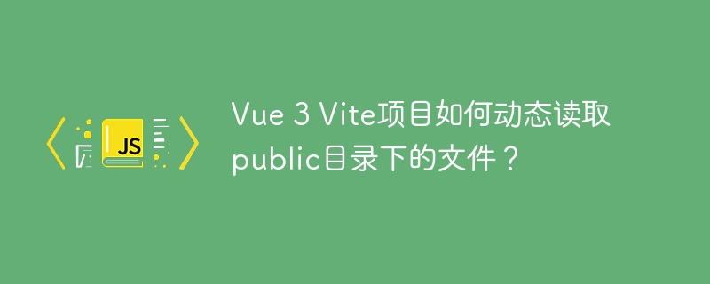 Vue3Vite项目:public目录文件,这样读取才高效!