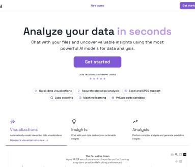 Vizly：AI驱动的智能数据分析工具